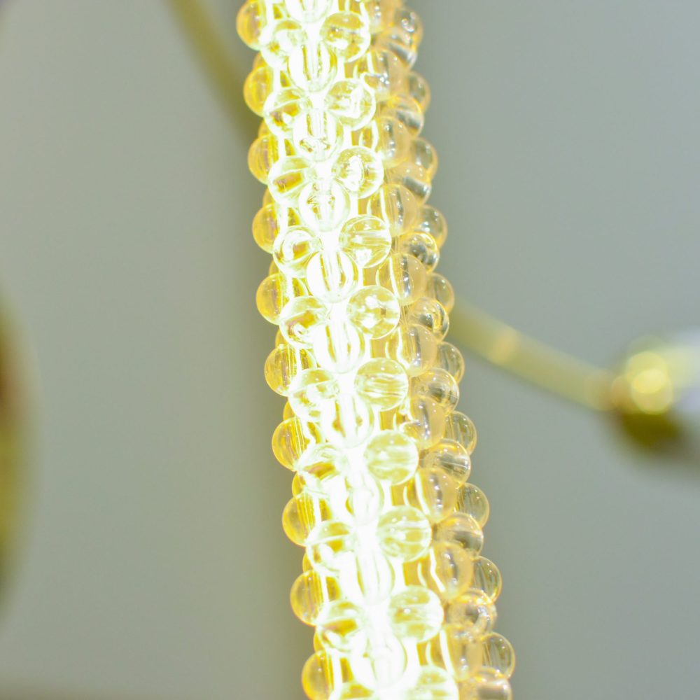 2022 | Tumpuk Lapis, Tampak Isi : Laras 9 | resin, acrylic, nylon, pigment, neon lights